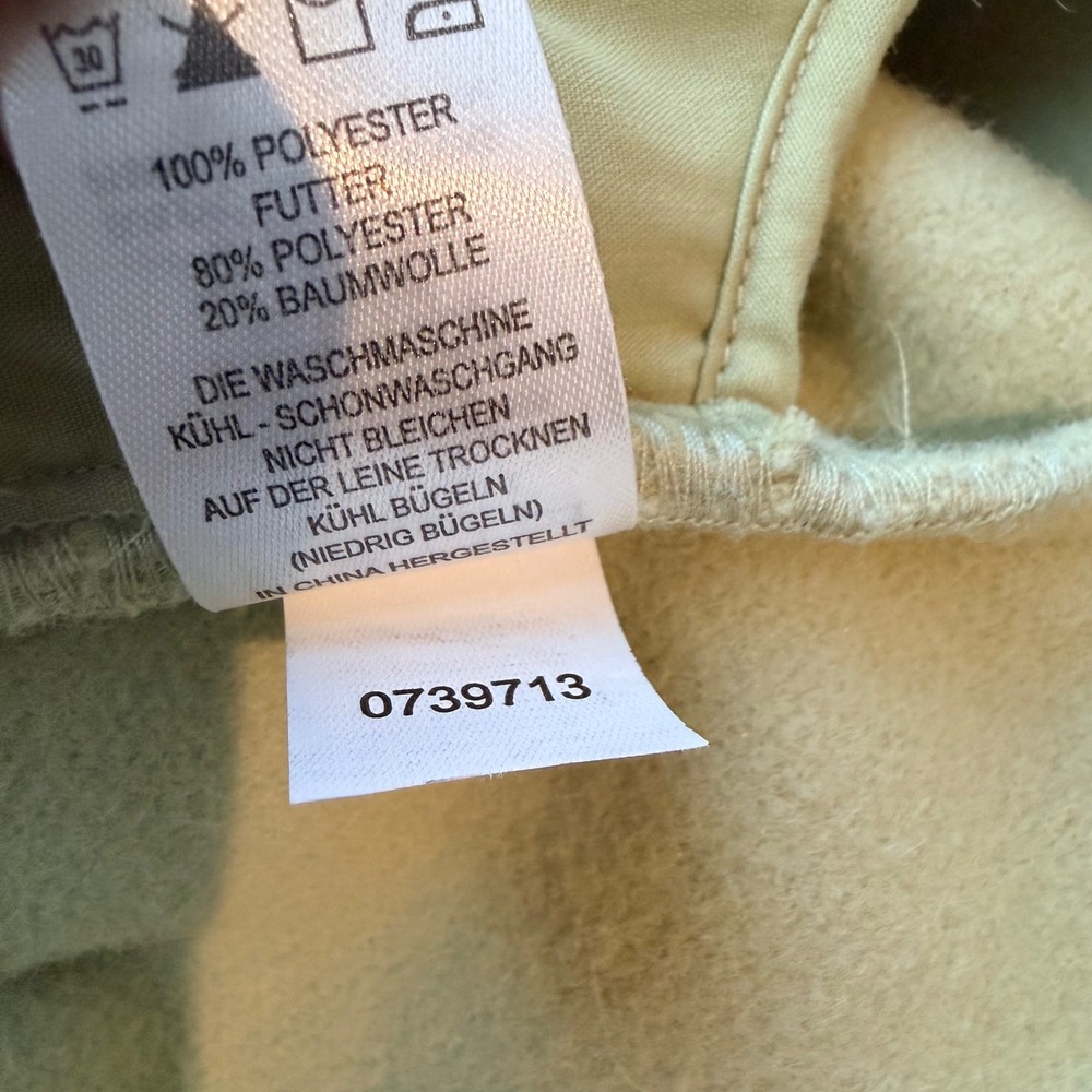 Joie Sage Green Fleece Shacket Jacket Medium‎ Oversized Button Front Chartreuse - Picture 6 of 6